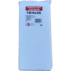 WORECZKI TOREBKI FOLIOWE HDPE 18X35 cm 800 sztuk JEDNORAZOWE 18/4/35 DUŻE