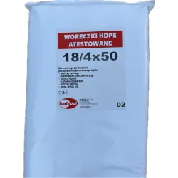WORECZKI TOREBKI FOLIOWE HDPE 18x50cm 18/4/50 Z ATESTEM 700 SZTUK