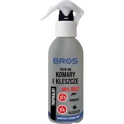 BROS PŁYN NA KOMARY I KLESZCZE 50% DEET 130ML